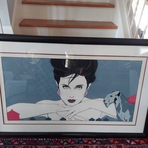 Authentic PATRICK NAGEL Serigraph - large, signed and numbered